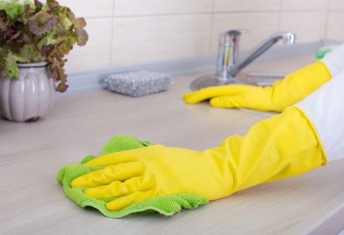 Local cleaner preparing a residential property in SW16