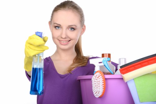 Local cleaning team preparing a SW16 rental property for handover