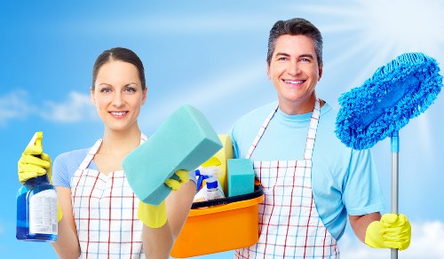 Local upholstery cleaning process for a living room sofa in SW16
